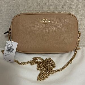 Coach Pebble Beachwood Crossbody Chain Bag